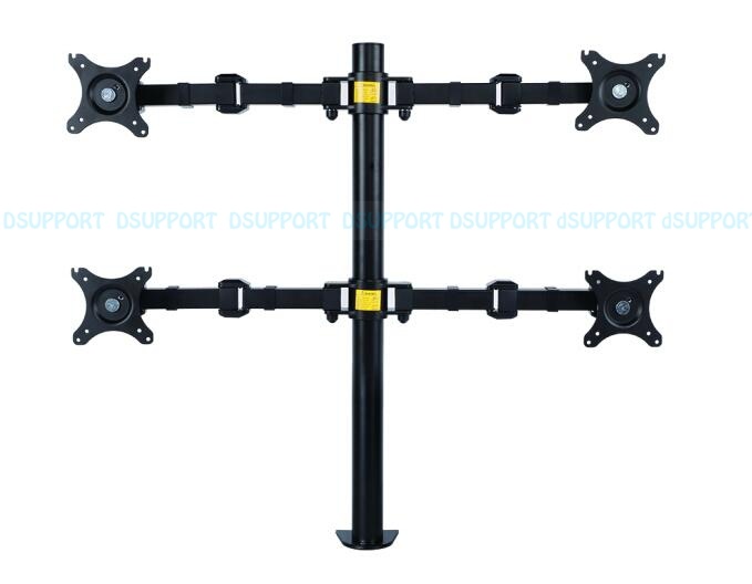 Desktop Quad Heavy Monitor Mount Display Stand Four Screens Arm Quad Heavy Monitor Mount Display Stand