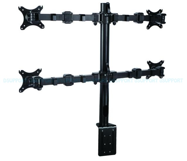 Desktop Quad Heavy Monitor Mount Display Stand Four Screens Arm Quad Heavy Monitor Mount Display Stand