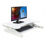 EasyUp Height Adjustable Sit Stand Desk Riser Foldable Laptop Desk Stand With Keyboard Tray