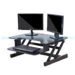 EasyUp Height Adjustable Sit Stand Desk Riser Foldable Laptop Desk Stand With Keyboard Tray