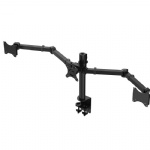 Desktop Clamping Full Motion 10-30 inch Triple Monitor Holder