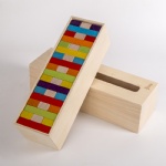 natural beech wood timber jengas stacking blocks