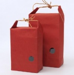 Food grade 2.5kg 5kg custom craft paper bag packaging rice